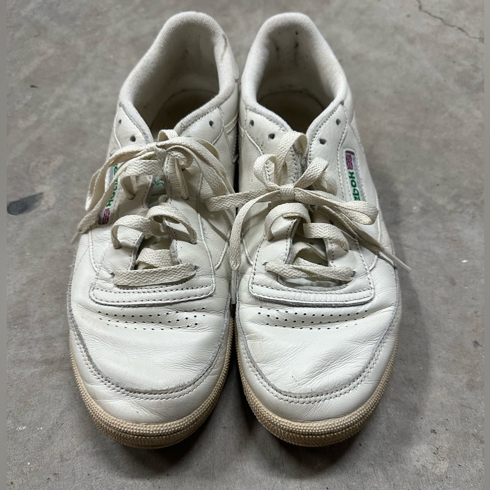 Reebok Club C 85 Vintage Trainer, Chalk and Glenn Green